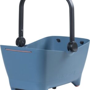 Basil Buddy Hondenfietsmand MIK - Achterop - Hygiënisch PP-Plastic - Inclusief Bevestigingssysteem - Blauw